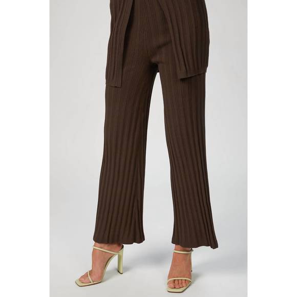 NEW RONNY KOBO xiomara knit pant in espresso - Picture 4 of 6